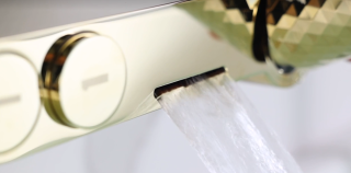 Смеситель для ванны Boheme Stick 123-GG.2 золото